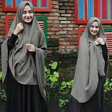Khimar Jumbo Non pet XXL / jilbab non pet XXL / jilbab syari