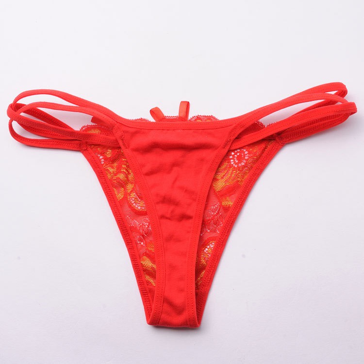 Celana Dalam Wanita Bunga-bunga Renda Mini G String Sexy 3C083