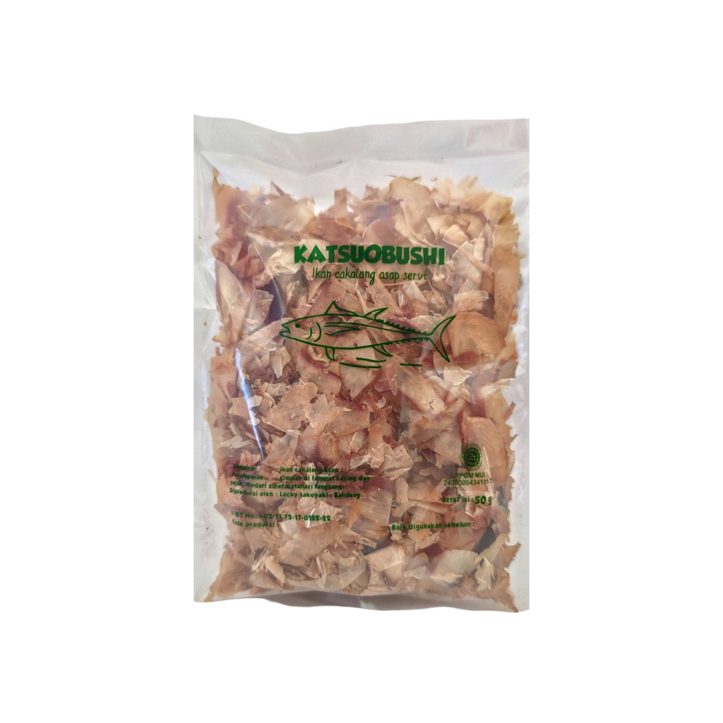 

MAKANAN KERING, LAUK, Katsuobushi halus @50gram / ikan cakalang serut kering, lokal
