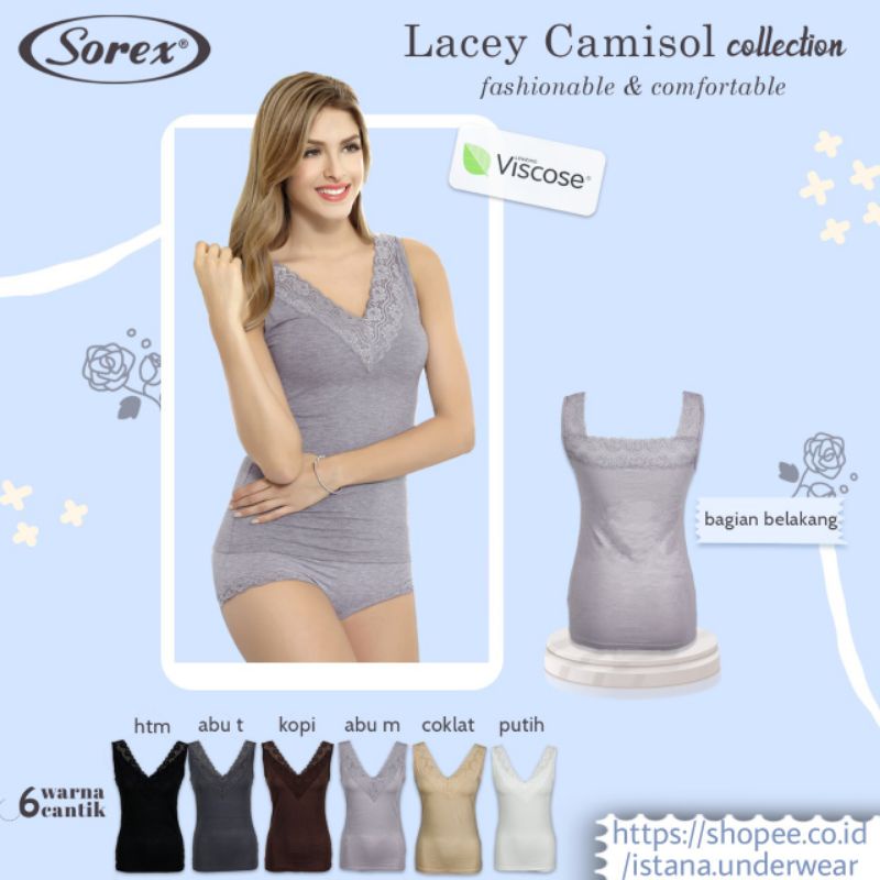 Tank top camisol sorex bolak balik premium quality / camisole tanktop