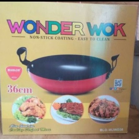 Maspion wonder wok 36cm / wajan penggorengan
