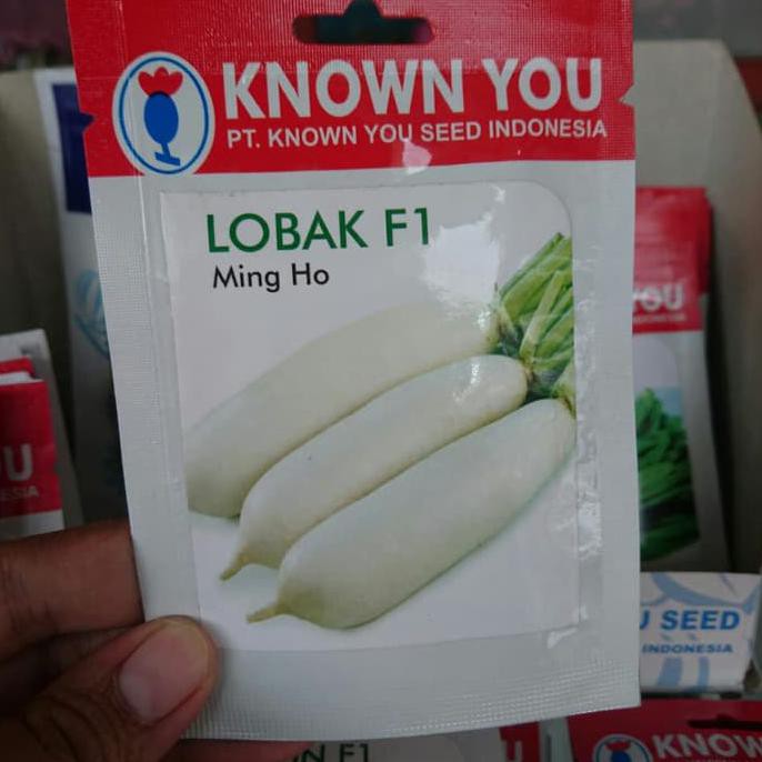 Isi 2 Gram Benih Lobak Putih Ming Ho Known You Seed Original