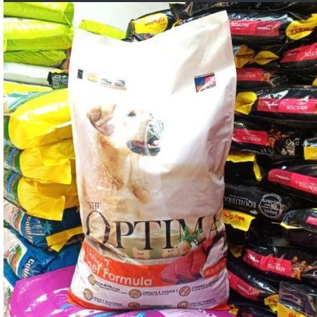 Gojek/grab optima adult dog beef 18kg