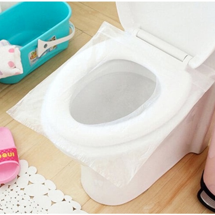 A224 TOILET SEAT COVER penutup travel travell kamar mandi disposable alas duduk closet kloset perlengkapan rumah dissposable plastik bersih kebersihan murah termurah dudukan tempat dispenser kotak sabun rak kabinet mandi bathtub spray shower sikat tirai