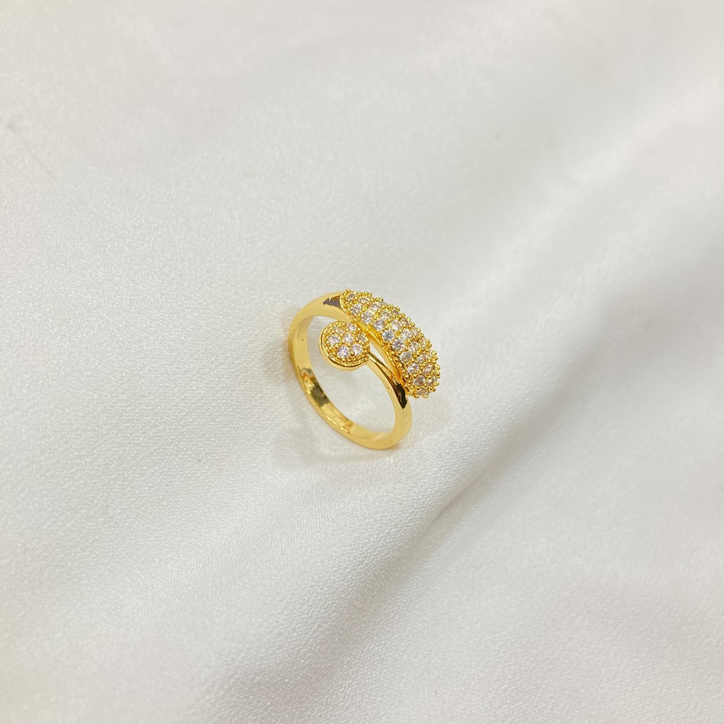Cincin Permata Lapis Emas 18K C9#