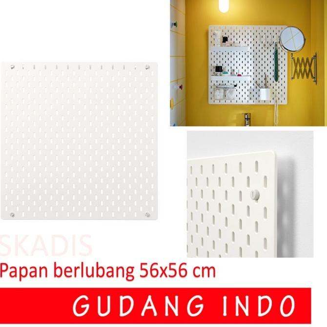 

---Terbartu--- Papan dinding berlubang 56X56 cm / Pegboard Organizer Wall