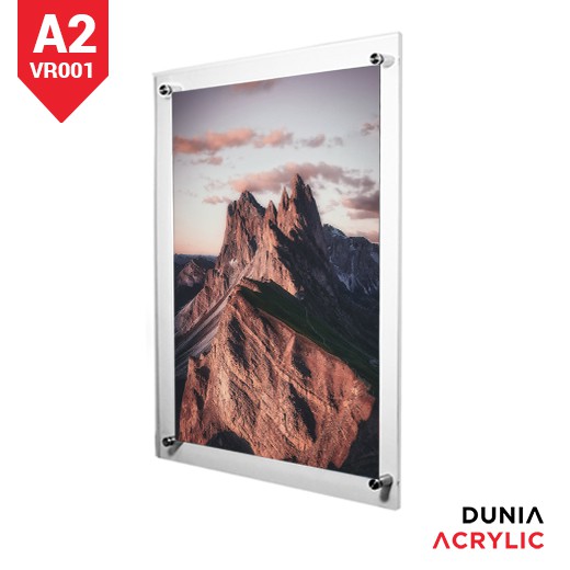frame foto akrilik - bingkai foto akrilik A2 2+3mm - akrilik display