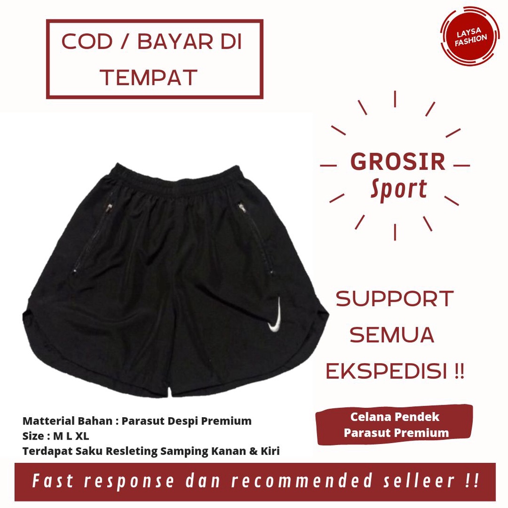 COD CELANA PENDEK OLAHRAGA PARASUT CELANA RUNNING GYM CELANA BADMINTON CELANA VOLI FITNESS JOGGING SENAM LARI SEPEDA SPORTY CELANA BOLA PRIA WANITA BAHAN PARASUT DESPI PREMIUM CELANA PENDEK PARASUT MICRO MIKRO RUNNING HITAM POLOS LOGO NIKE BORDIR