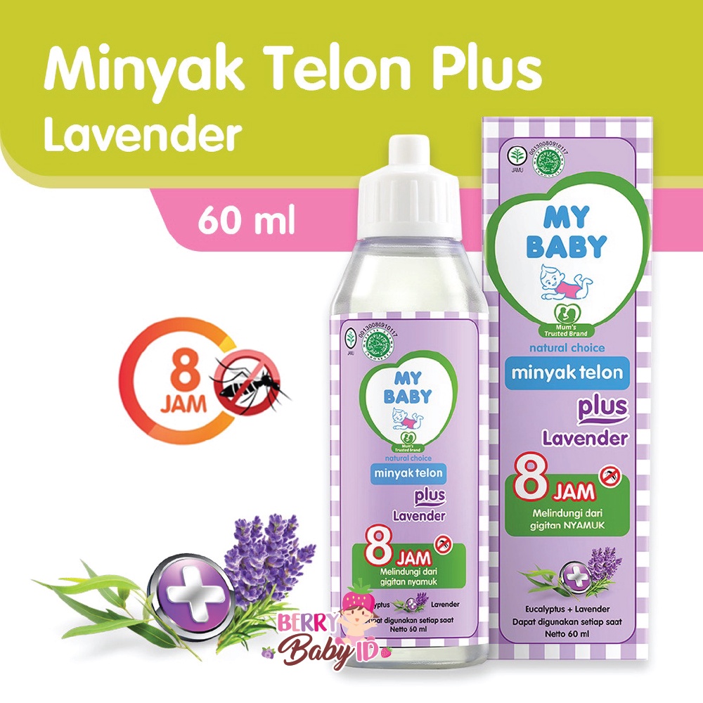 My Baby Minyak Telon Plus Lavender Herbal Anti Nyamuk Bayi Anak Berry Mart