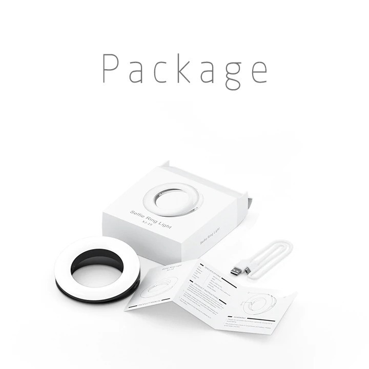 Lampu Halo Ring Light LED Selfie Smartphone Clip 40 LED