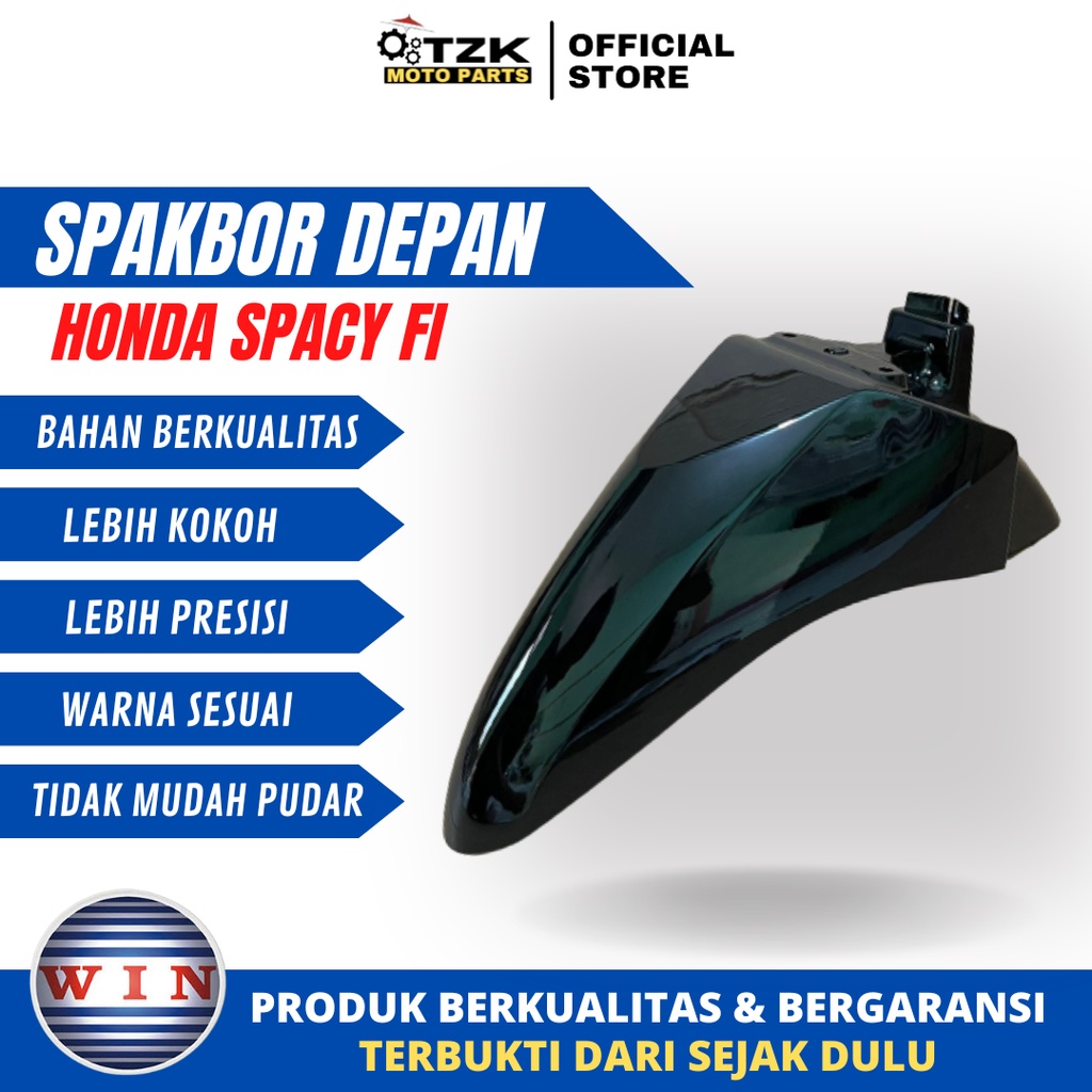 Spakbor Sepakbor Slebor Depan Honda Spacy Warna Hitam WIN