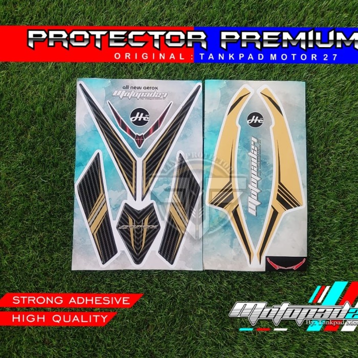 Sticker Stiker Resin Timbul Dasi Depan Winglet Yamaha New Aerox 155