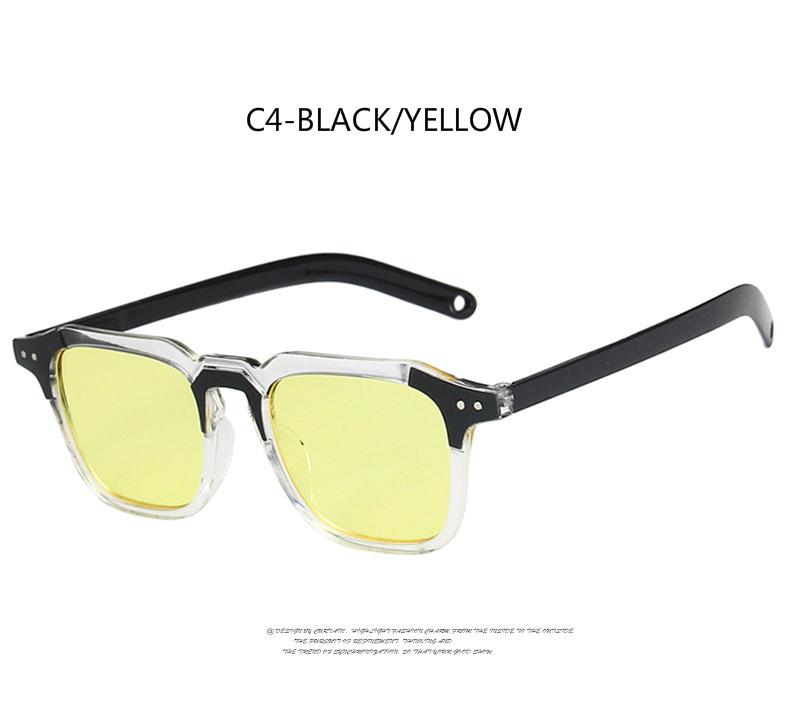 Retro Korean style small box personality European and American trendy sunglasses for men and women