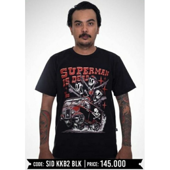 BAJU SUPERMAN IS DEAD / SID KKB2 BLK