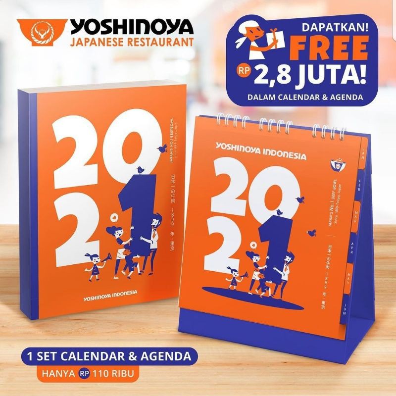 Kalender dan Agenda Yoshinoya Set