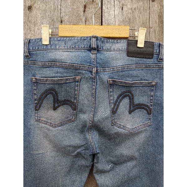 evisu skinny jeans blue wash size 32 second original