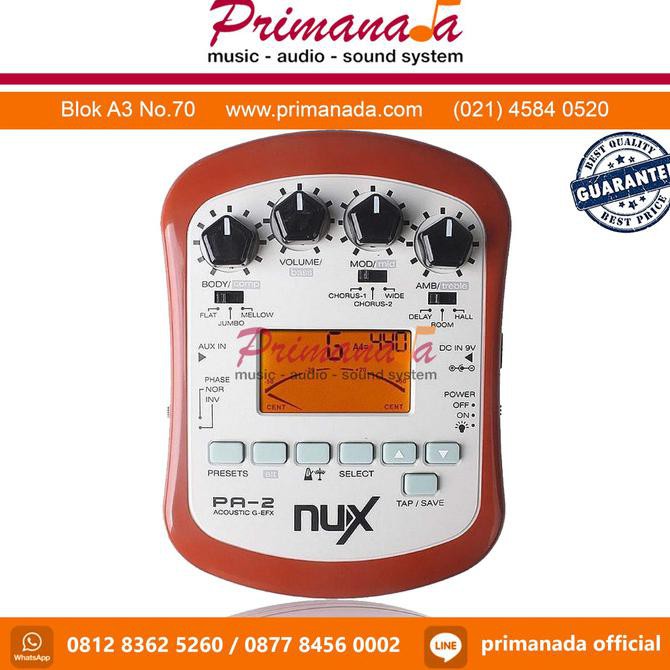 Nux Pa2 Portable Efek Gitar Pa 2 Accoustic Guitar Effect