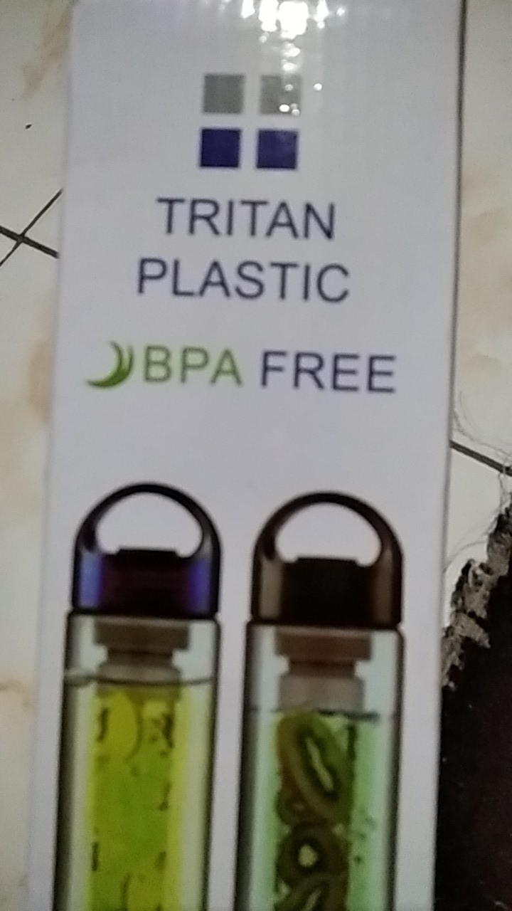 Home-klik  Tritan Water Bottle With Fruit Infuser - Random