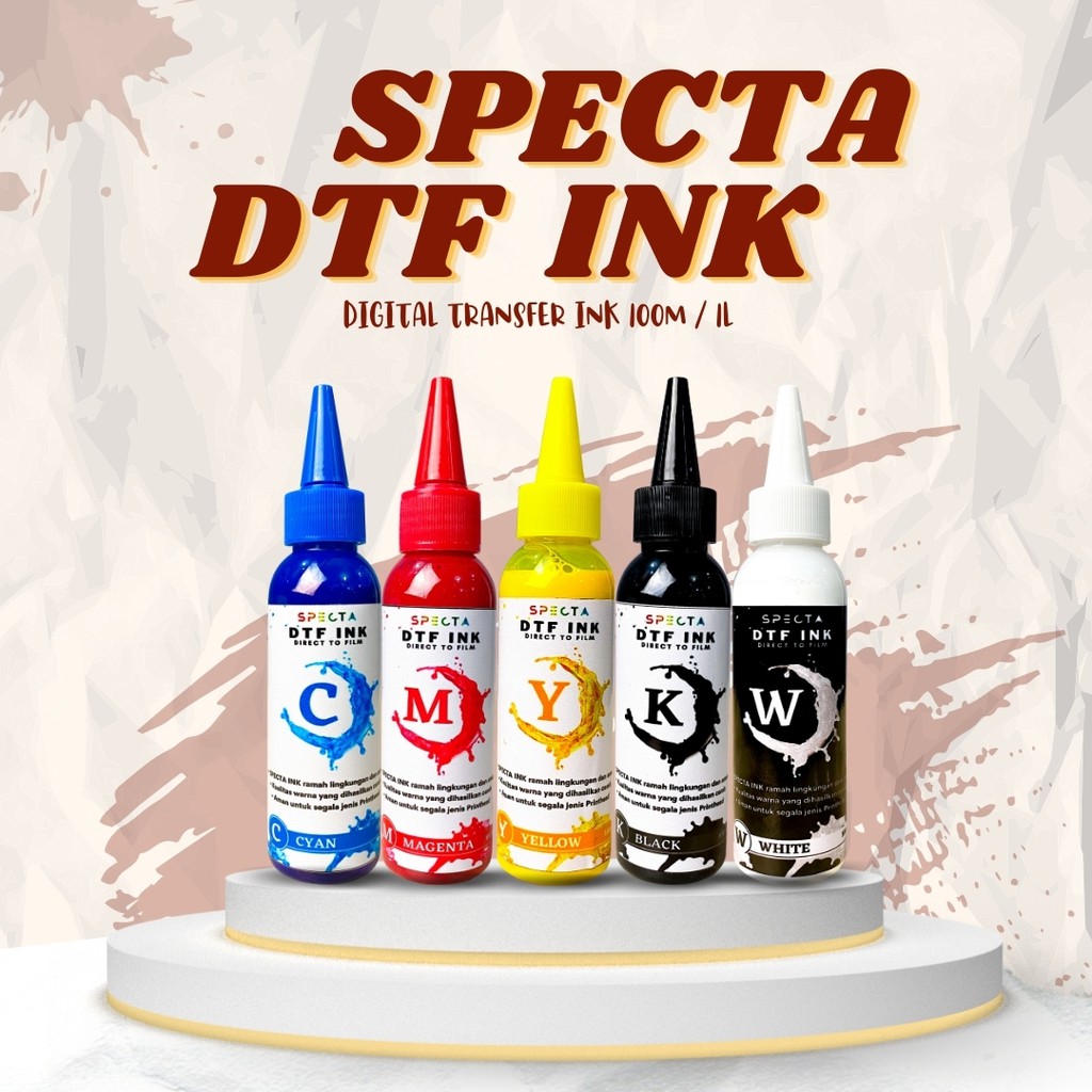 SPECTAFLEX TINTA DTF TRANSFER POWDER 100 Ml TINTA TEXTILE DTF COLOR