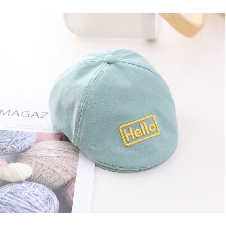 Topi Anak Baret Beret Hello Impor Laki Laki Perempuan-3