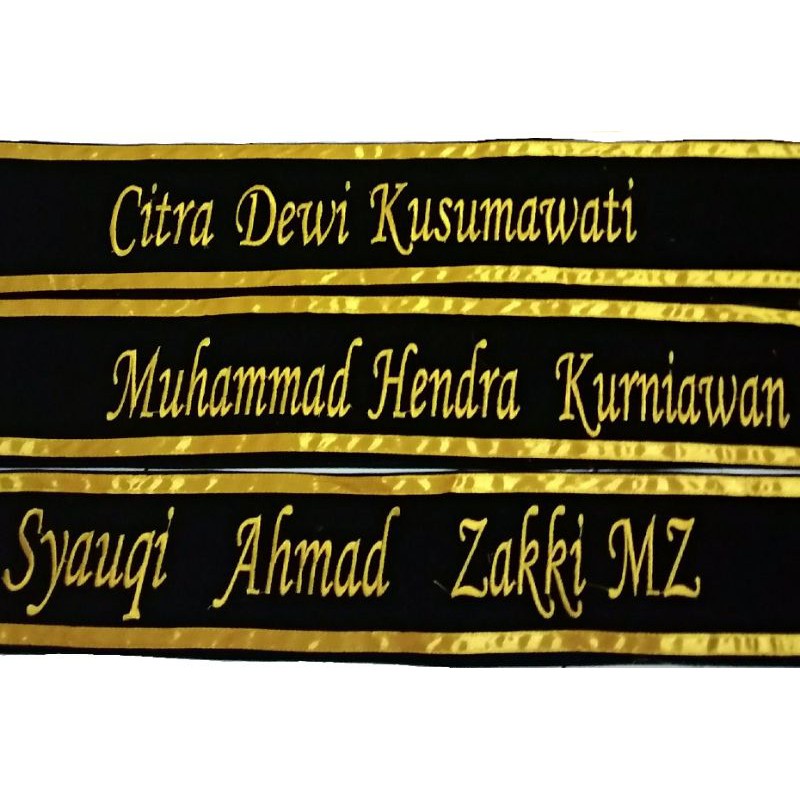 Selempang Wisuda Bludru Bordir