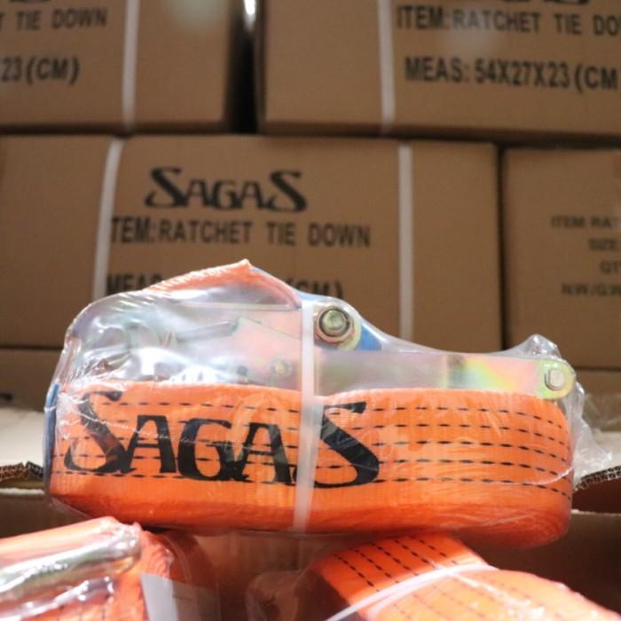 Ready stock Belt | Ratchet Lashing / Track Belt 1" Uk.1Ton X 8Mtr Sagas Promo