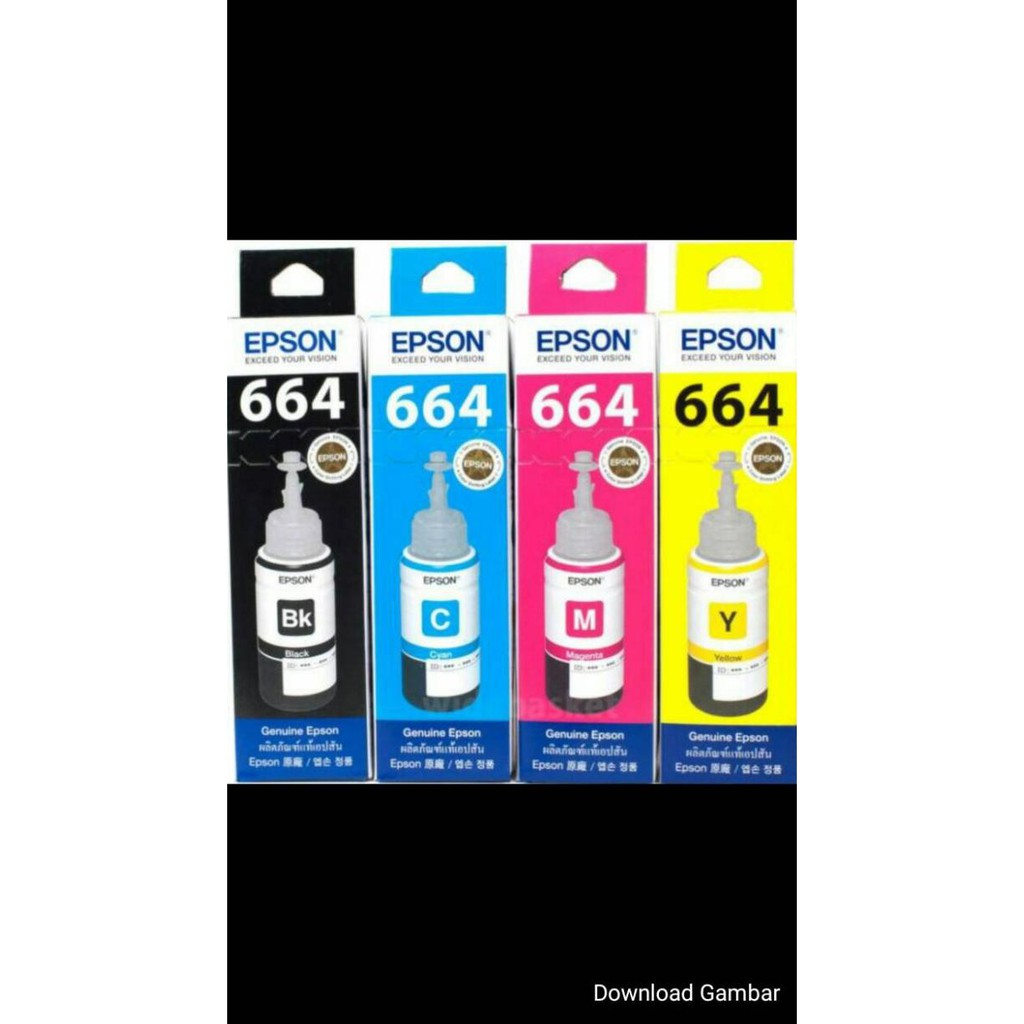 

paketan tinta epson T 664 original