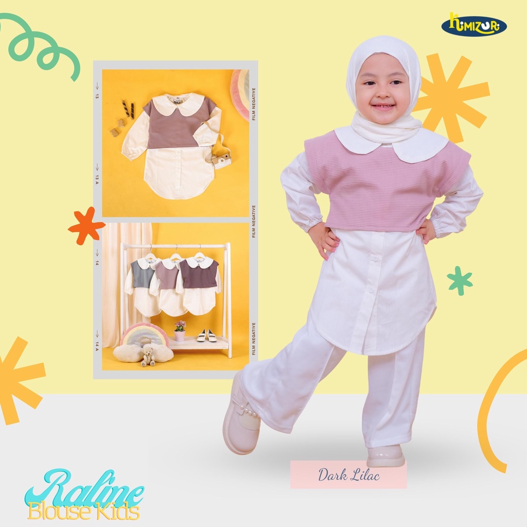 Kimizuri - Raline Blouse Kids Dark Lilac - Blouse Anak Usia 2-5 Tahun Warna Dark Lilac