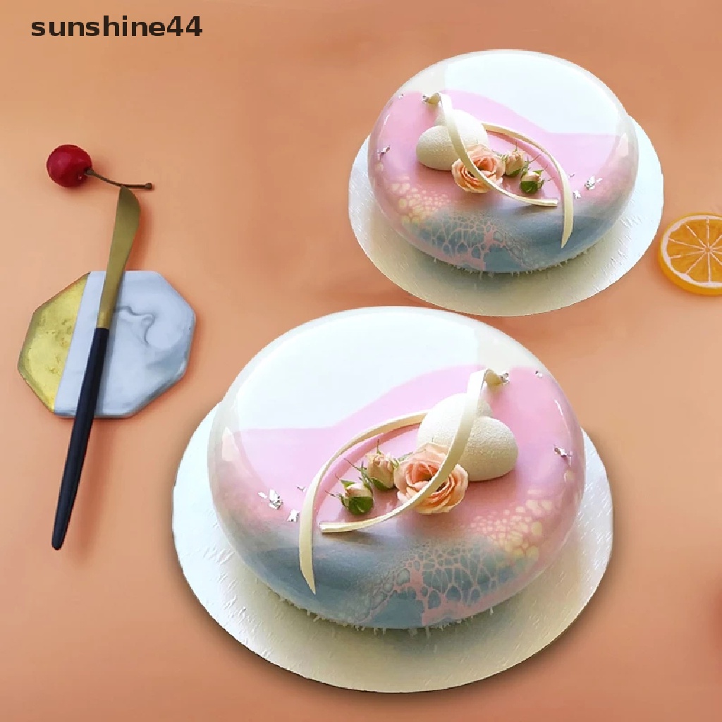 Sunshine Cetakan Kue Mousse Bentuk Oblate Bulat Bahan Silikon