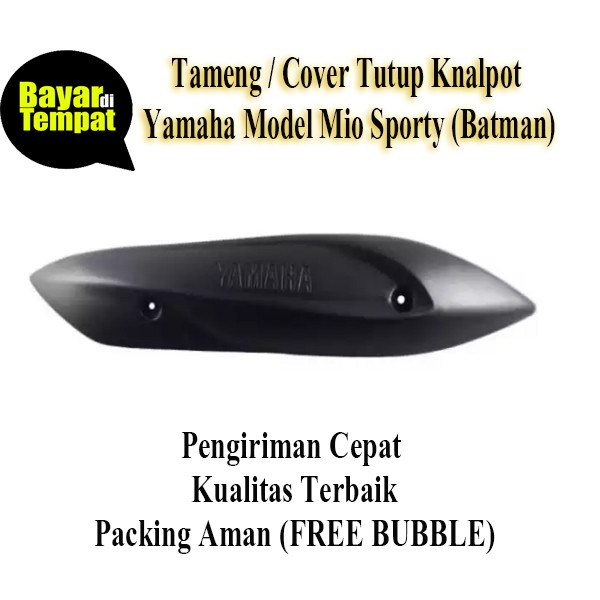 Cover Knalpot Yamaha Mio Sporty Presisi Hitam