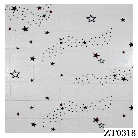 WALLPAPER STICKER 3D RONA WALL FOAM ZT0318 700mm X 770mm X 3mm RONA WALLPAPER ORIGINAL