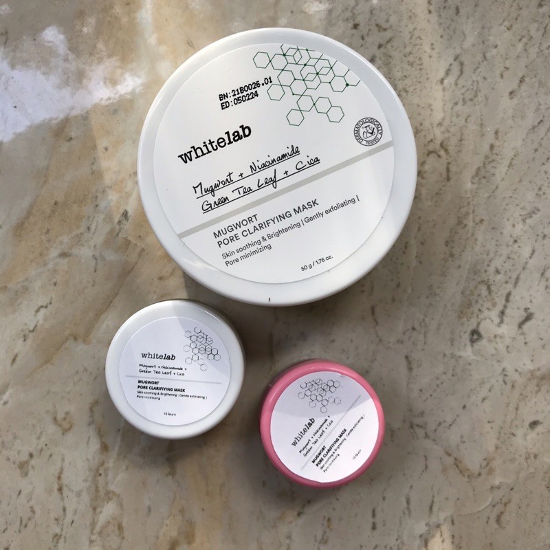 Masker Mugwort Whitelab / Whitelab Mugwort Pore Clarifying Mask