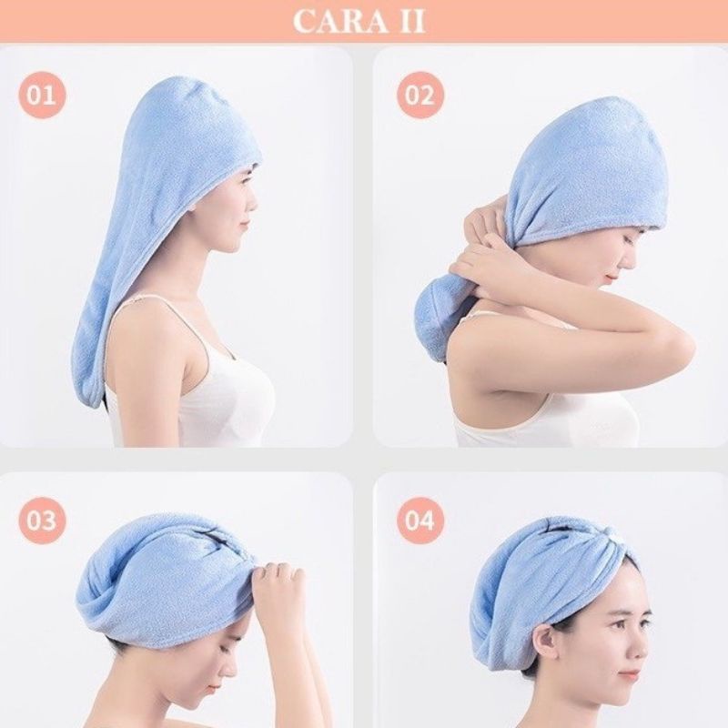 Handuk Keramas Rambut Turban Keramas Magic Head Towel Fast Dry