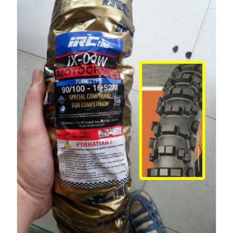 BAN IRC IX CROSS RING 16 UKURAN 90/100-16 BAN TRAIL BAN ADVENTUR BAN CROS - ORIGINAL IRC