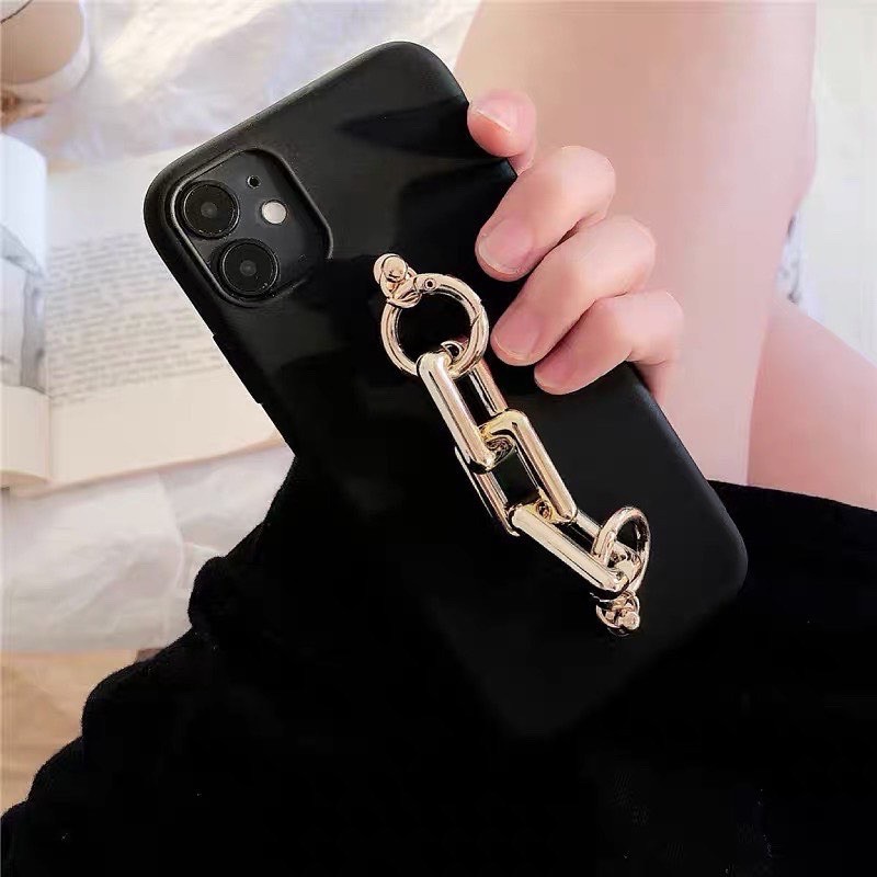 Chain Gold Grip Case Samsung A15 A32 A52 A72 Vivo V21 V20 se V19 Y12 y11 y1s Oppo A74 Reno 5 5f 4 4f