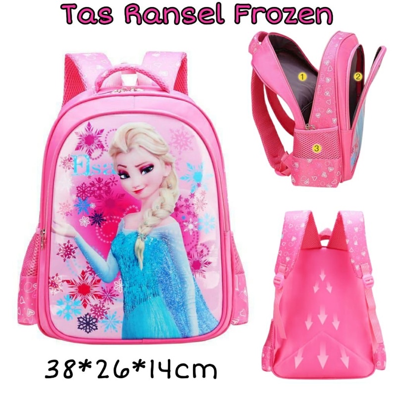 TAS RANSEL ANAK PEREMPUAN SD MURAH IMPORT FROZEN