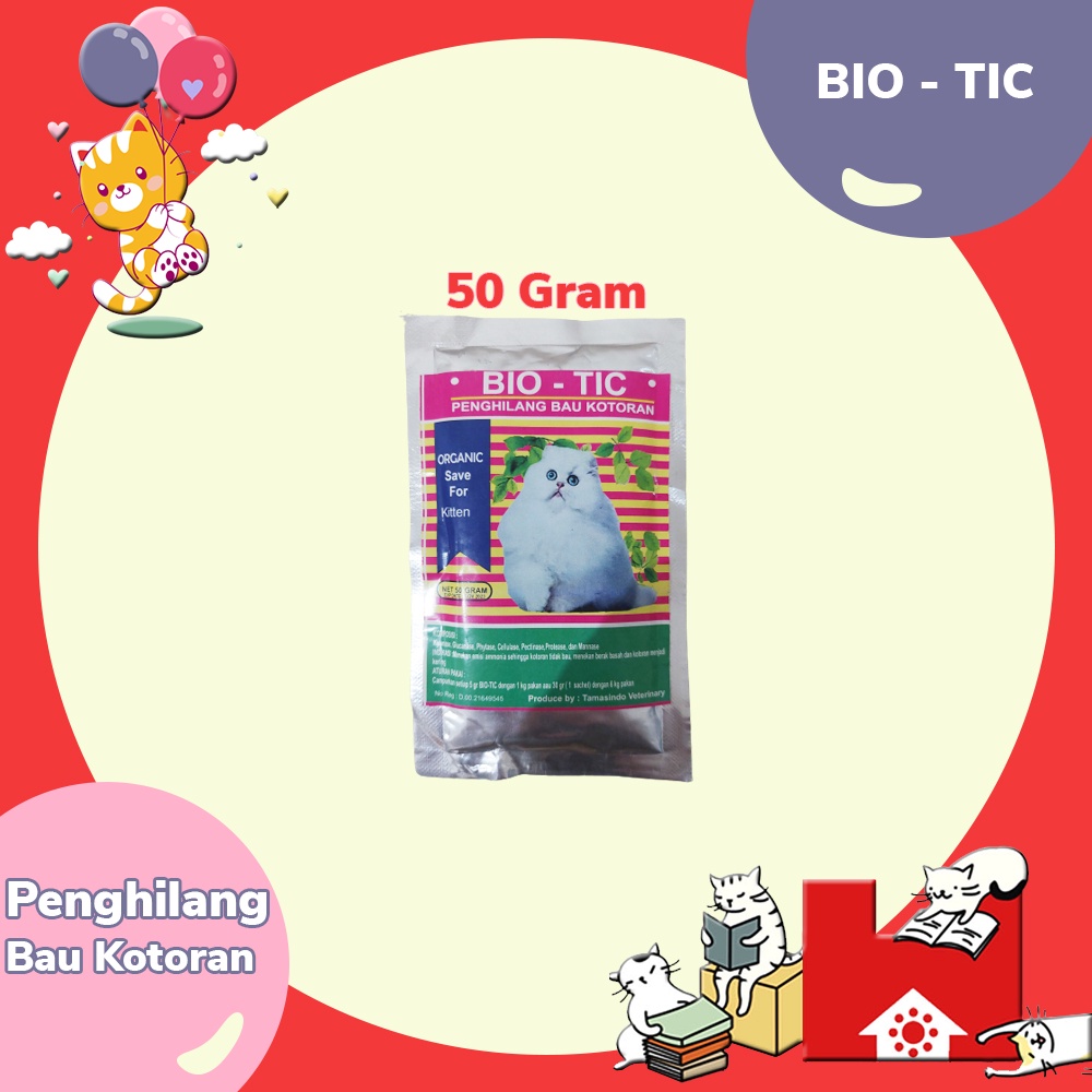 Promo BIOTIC CAT 30gr / 50gr - OBAT PENGHILANG BAU KOTORAN KUCING DAN ANJING