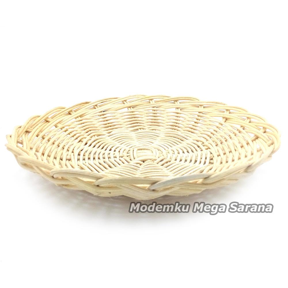 Piring Rotan Anyaman Diameter 23cm