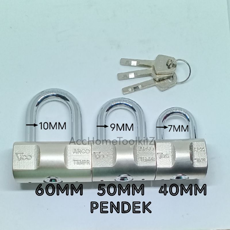 Gembok Vico 40MM 50MM 60MM Panjang Pendek / Gembok Putih HPP 30MM 40MM 50MM 60MM PJG PDK / Gembok Bulat Vico Pengaman / Gembok Putih Besar Anti Maling Anti Rust Anti Cut Di Congkel / Kunci Pintu Pagar Gerbang Mobil / Gembok Balok ORI 40 MM 50 MM 60 MM