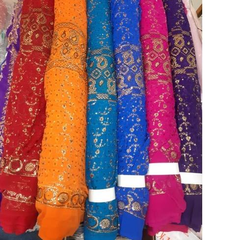 kain sari india meteran/bahan sari india meteran