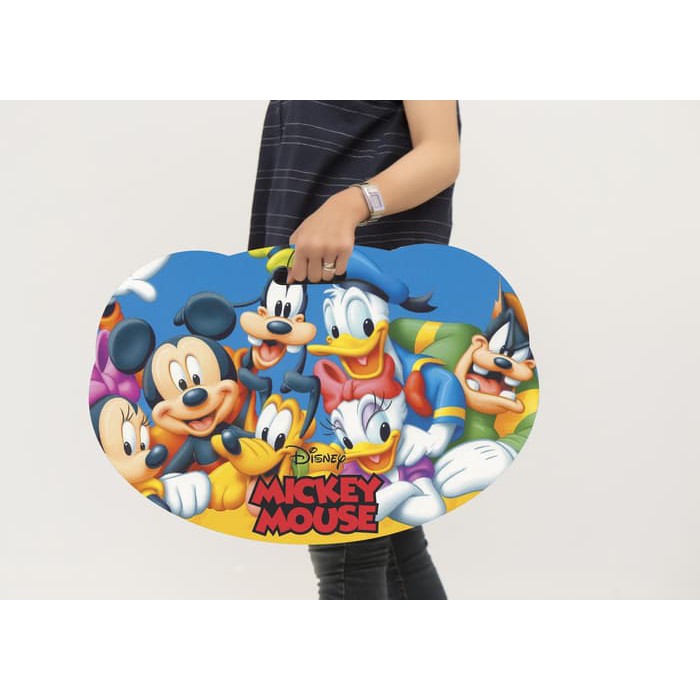 Meja Belajar Lipat Anak dari kayu  Mickey Mouse Minnie Goofy Donald