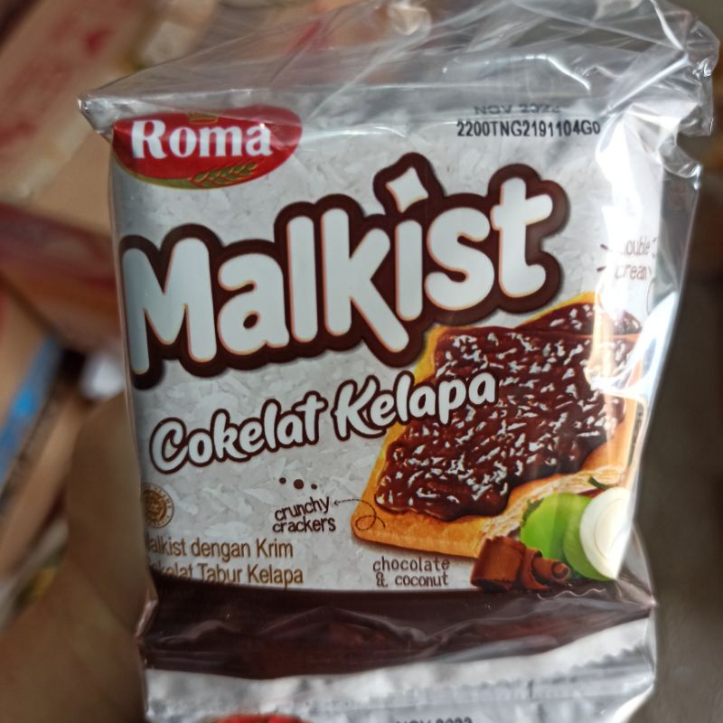 

Biskuit Roma Malkist Cokelat Kelapa Renceng