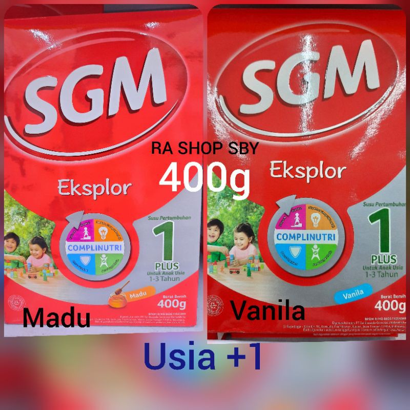 SUSU SGM EXPLOR 1+ 400gram VADU dan VANILA