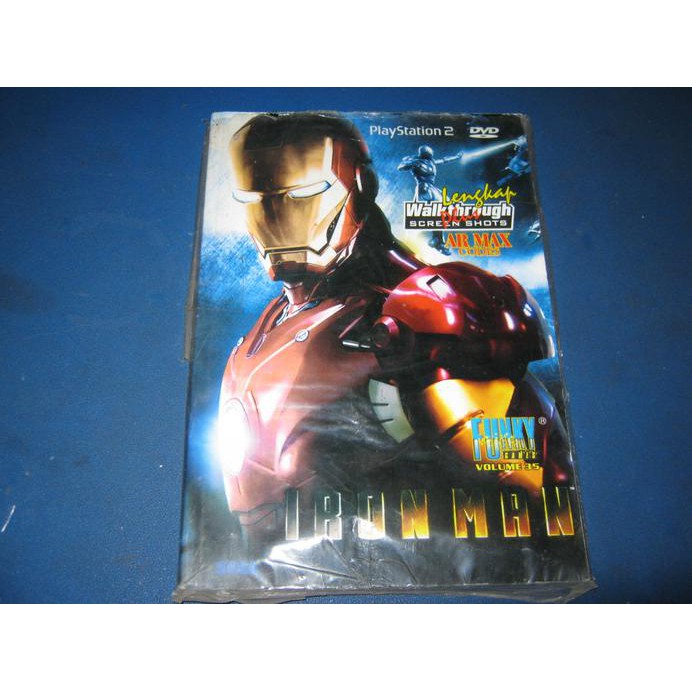 Buku cheat/buku petunjuk pemainan PS2 Iron Man Brt56