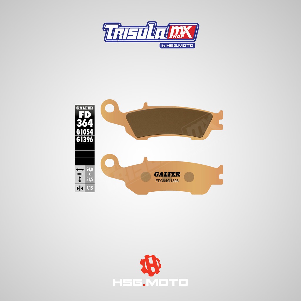 KAMPAS REM GALFER SINTERED YAMAHA WR125