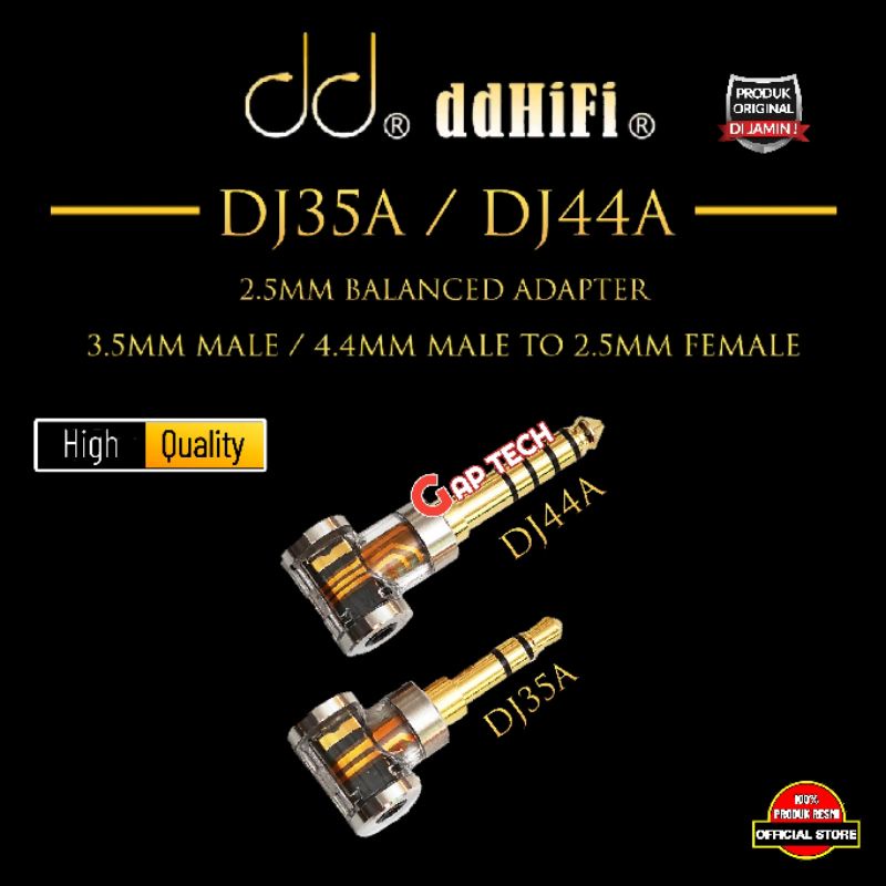 DD DDHiFi DJ35A / DJ 35A / DJ 35 A / DJ44A / DJ 44A / DJ 44 A 2.5mm Balanced Adapter Original