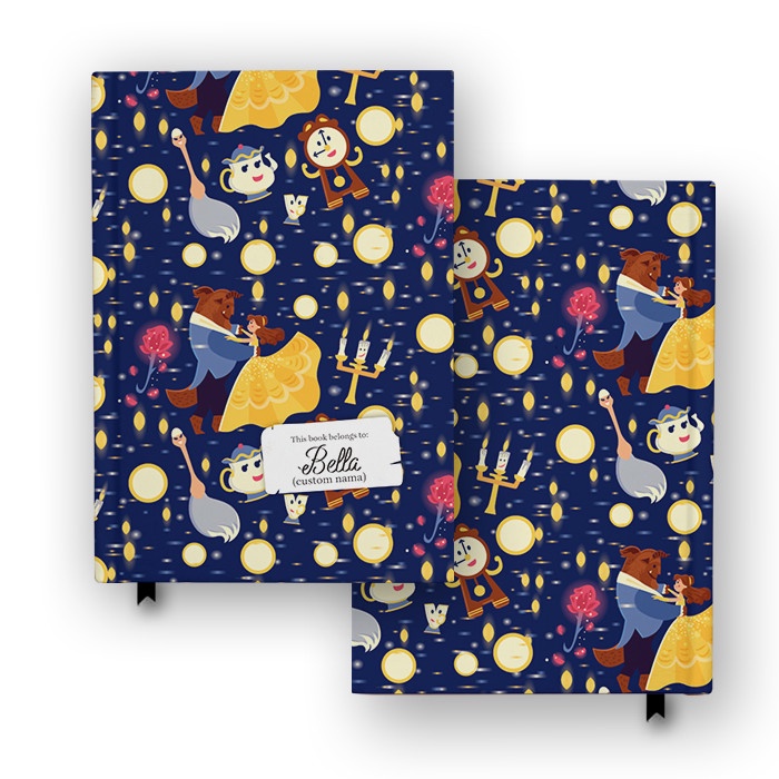 

Buku Catatan Notebook Beauty And The Beast 2 Diary Jurnal Custom Nama