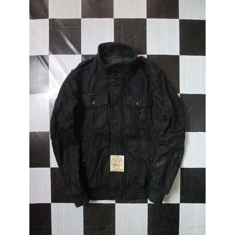 JAKET TEBAL FLEECE PARKA SAKU LENGAN UNISEX NANO UNIVERSE