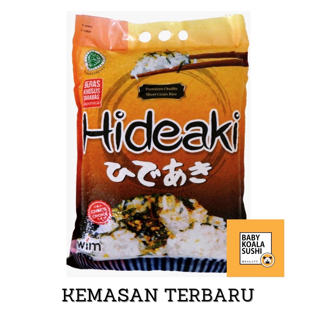 HIDEAKI Beras Sushi Premium 5 Kg │ Japonica Rice for Kimbab