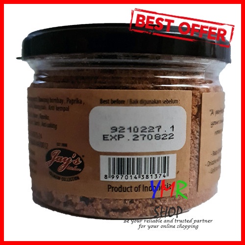 Jay's Jays Grill Master Bumbu Ayam Chicken / Ribs / Steak Seafood Magic Rub 70Gr